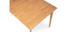 Buy Scandinavian style extendable dining table in wood 160/200CM - Cire Natural wood 60413 - in the UK