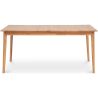 Buy Scandinavian style extendable dining table in wood 160/200CM - Cire Natural wood 60413 - in the UK