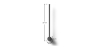 Buy Aluminum stick wall light in modern design, 50cm - Grobe Black 60420 - in the UK