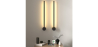Buy Aluminum stick wall light in modern design, 50cm - Grobe Black 60420 - in the UK