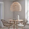 Buy Rattan Ceiling Lamp - Boho Bali Design Pendant Lamp - 60cm - Seam Natural wood 60440 - in the UK