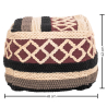 Buy Pouffe Boho Bali , Square in Cotton - Munbay Bali Multicolour 60244 with a guarantee