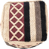 Buy Pouffe Boho Bali , Square in Cotton - Munbay Bali Multicolour 60244 in the United Kingdom