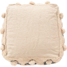 Buy Pouffe Boho Bali , Square in Cotton - Iris Bali Cream 60245 at MyFaktory