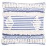 Buy Square Cotton Cushion in Boho Bali Style cover + filling - Luna Blue 60187 - in the UK