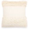 Buy Square Cushion in Boho Bali Style, Cotton & Wool cover + filling - Margaret White 60188 - in the UK