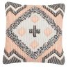 Buy Square Cotton Cushion in Boho Bali Style cover + filling - Revenna Multicolour 60191 - in the UK