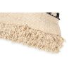 Buy Square Cotton Cushion in Boho Bali Style cover + filling - Sefra Black 60200 in the United Kingdom