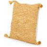 Buy Square Boho Bali Cushion, Raffia cover + filling - Carol Cream 60217 - prices