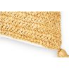 Buy Square Boho Bali Cushion, Raffia cover + filling - Carol Cream 60217 home delivery