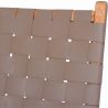 Buy Armchair, Bali Boho Style, Leather and teak wood - Grau Brown 60466 - prices