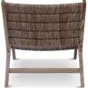 Buy Armchair in Boho Bali Style, Rattan and Teak Wood - Hewar Natural 60475 - in the UK