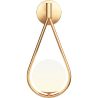 Buy Wall lamp in modern style, glass - Drop Gold 60239 - in the UK