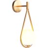 Buy Wall lamp in modern style, glass - Drop Gold 60239 in the United Kingdom