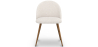 Buy Dining Chair - Upholstered in Bouclé Fabric - Scandinavian - Bennett White 60480 - in the UK