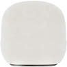 Buy White boucle armchair upholstered - Black legs - Nuiba White 60483 home delivery