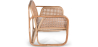 Buy Rattan Armchair with Cushion, Boho Bali Design - Leta White 60300 - prices