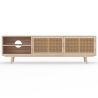 Buy Natural Wood TV Stand - Boho Bali Design - Wada Natural 60514 - in the UK