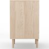 Buy Natural Wood Sideboard - Boho Bali Design - 2 doors - Wada Natural 60510 - in the UK