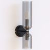 Buy Lamp Wall Light - Crystal and Metal - Hat Smoke 60523 - in the UK