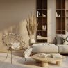Buy Round Synthetic Rattan Outdoor Chair - Boho Bali Design - Monai Natural 60541 at MyFaktory
