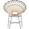Buy Round Synthetic Rattan Outdoor Chair - Boho Bali Design - Monai Natural 60541 with a guarantee