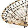 Buy Round Synthetic Rattan Outdoor Chair - Boho Bali Design - Monai Natural 60541 - in the UK