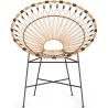 Buy Round Synthetic Rattan Outdoor Chair - Boho Bali Design - Monai Natural 60541 - in the UK