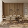 Buy Pack Industrial Wooden Table (220cm) & 8 Rattan Mesh Chairs - Lia Natural 60562 - in the UK