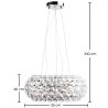 Buy Crystal Pendant Lamp 35cm  Transparent 53528 with a guarantee