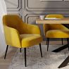 Buy Rectangular Dining Table - Industrial - Wood and Metal - Alise Natural wood 60608 at MyFaktory
