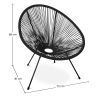 Buy Pack Acapulco Chair x2 - Black Legs - New edition Black 60611 at MyFaktory