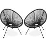 Buy Pack Acapulco Chair x2 - Black Legs - New edition Black 60611 - in the UK