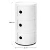 Buy Storage Container - 3 Drawers - New Bili 3 Grey 60607 - in the UK