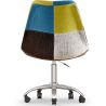 Buy Swivel Office Chair - Patchwork Upholstery - Simona  Multicolour 60621 in the United Kingdom