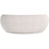 Buy Curved Sofa - 3 Seater - Boucle Fabric - Onda White 60628 - in the UK