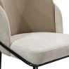 Buy Dining Chair - Upholstered in Fabric - Ruma Beige 60699 - prices