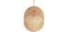 Buy Rattan Ceiling Lamp - Boho Bali Design Pendant Lamp - 30cm - Carva Natural 60634 in the United Kingdom