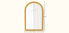 Buy Arched Rattan Wall Mirror - Boho Bali - Bulán Natural 60637 in the United Kingdom