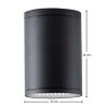 Buy Ceiling Wall Lamp Outdoor LED Spotlight - Ilua Black 60638 at MyFaktory
