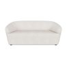 Buy Curved Sofa - 2 Seater - Boucle Fabric - Curva White 60629 - in the UK