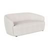 Buy Curved Sofa - 2 Seater - Boucle Fabric - Curva White 60629 at MyFaktory