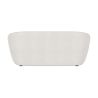 Buy Curved Sofa - 2 Seater - Boucle Fabric - Curva White 60629 - in the UK