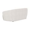 Buy Curved Sofa - 2 Seater - Boucle Fabric - Curva White 60629 with a guarantee