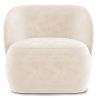 Buy Velvet Upholstered Armchair - Treyton White 60702 - in the UK