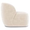 Buy Velvet Upholstered Armchair - Treyton White 60702 in the United Kingdom