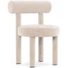 Buy Dining Chair - Upholstered in Velvet - Reece Beige 60708 - in the UK