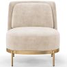 Buy Designer Armchair - Velvet Upholstered - Sabah White 61001 - in the UK
