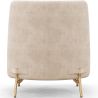 Buy Designer Armchair - Velvet Upholstered - Sabah White 61001 in the United Kingdom
