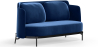 Buy Two-Seater Sofa - Upholstered in Velvet - Hynu Dark blue 61002 - prices